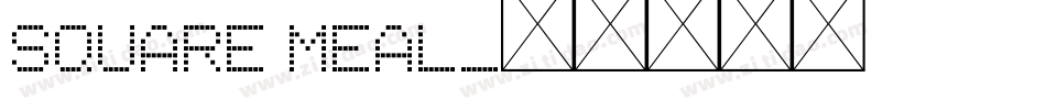Square Meal字体转换